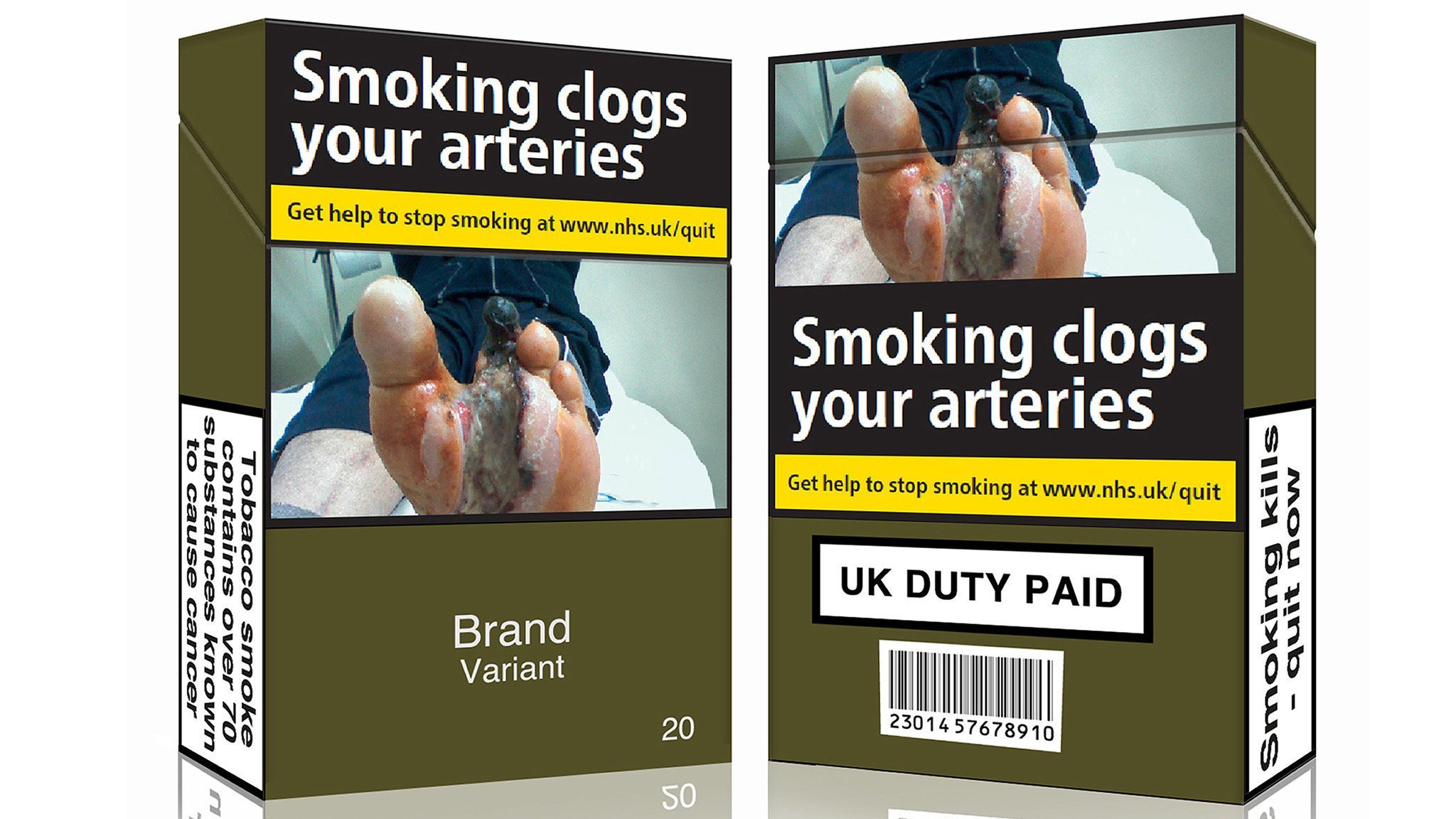 Plain packaging on cigarettes makes UK anti-smoking stance clear