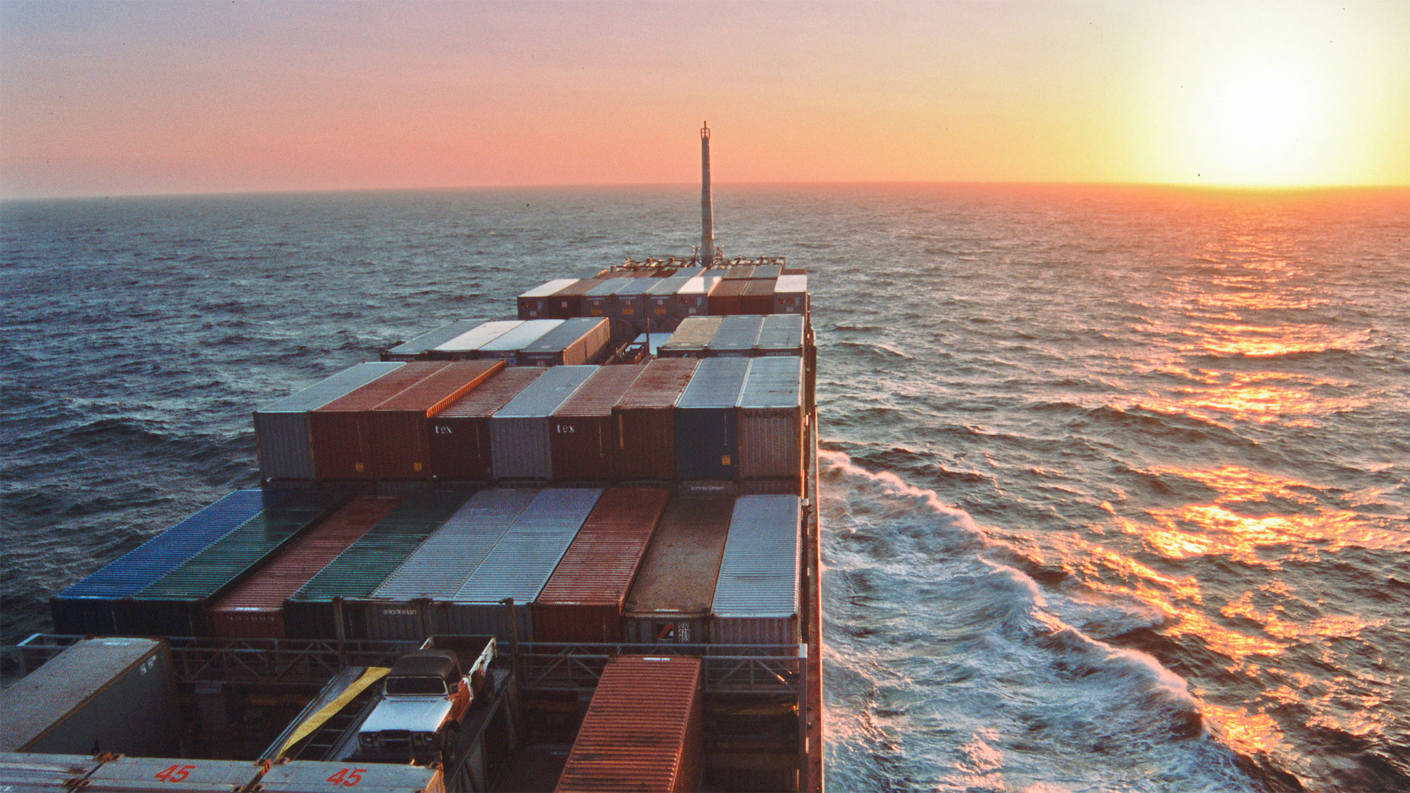 cargo container ship