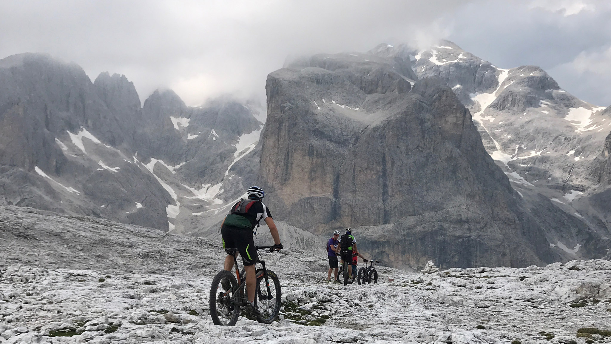 mountain biking in dolomites