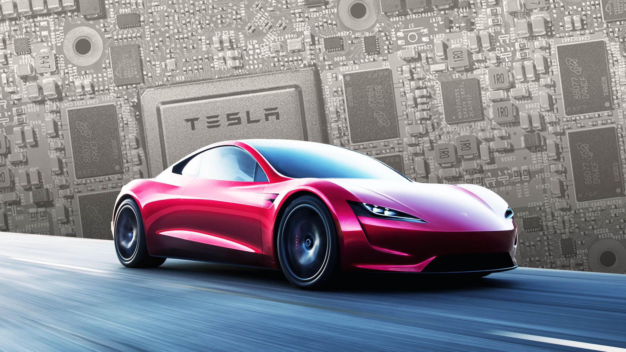 tesla battery powered car