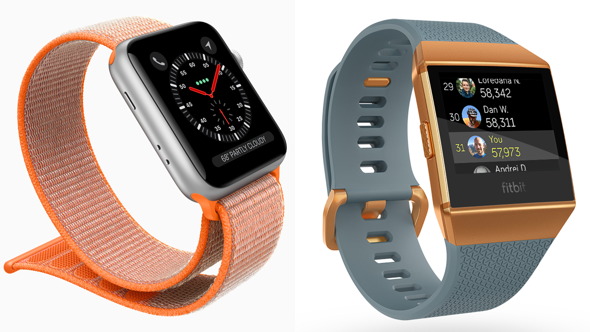 fitbit ionic versus apple watch