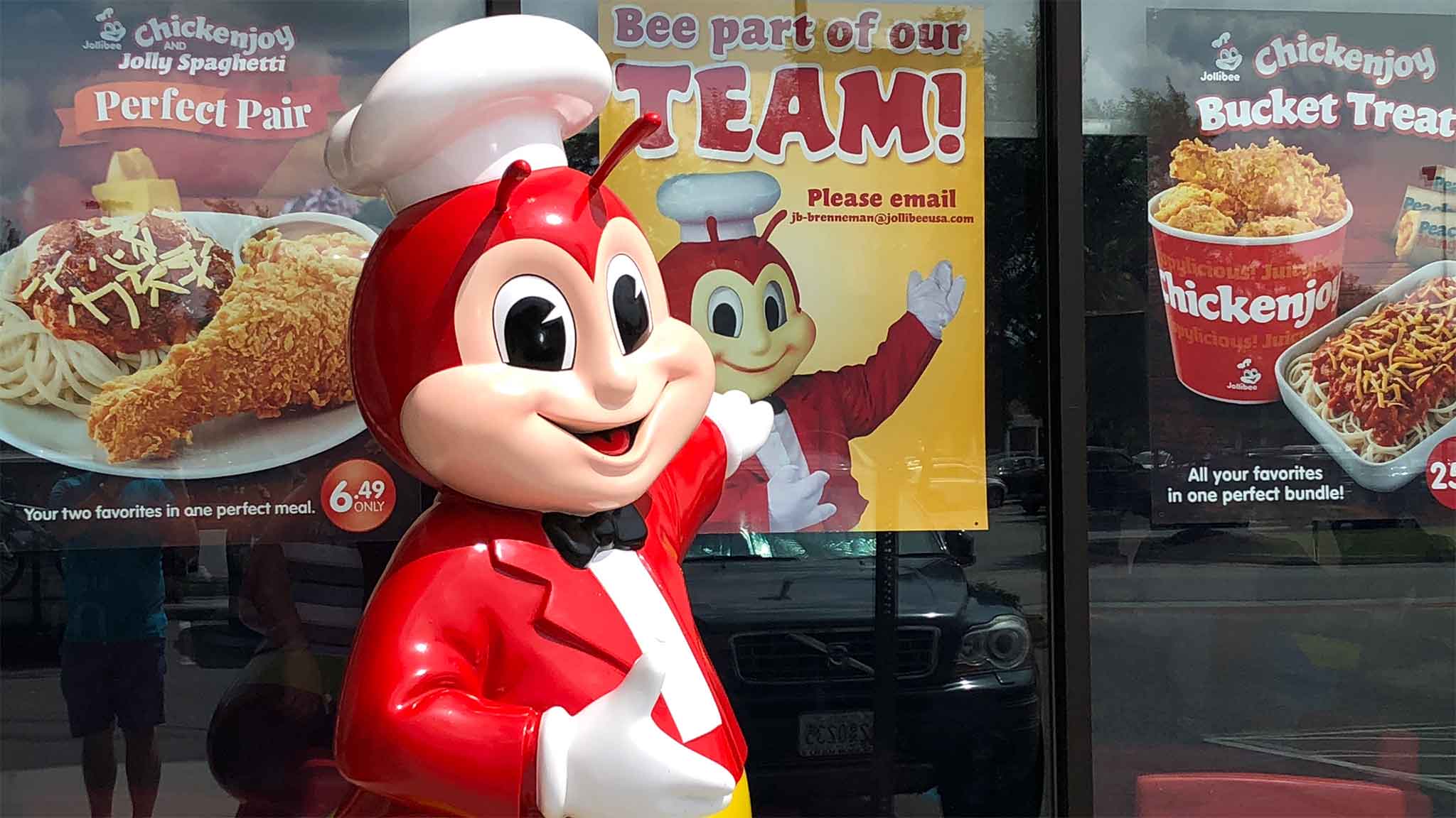 jollibee tekken upp maskot saji bertarung ikut harada panpanplay