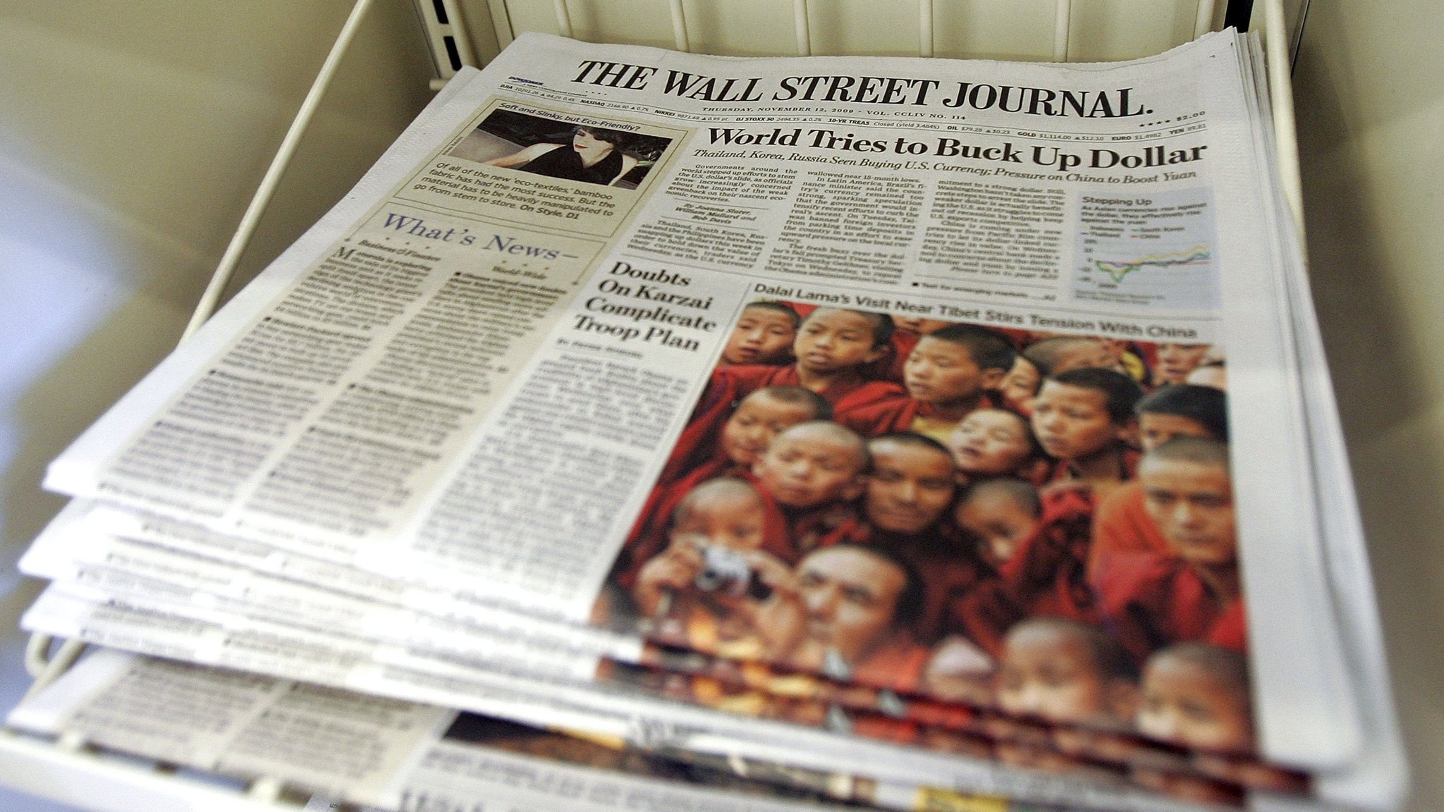 præmie repertoire bitter Wall Street Journal to cut back print outside the US | Financial Times