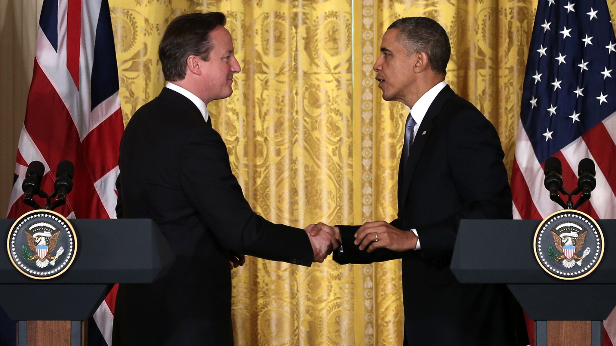 Cameron Lays Ground For G8 Summit In Talks With Obama Financial
