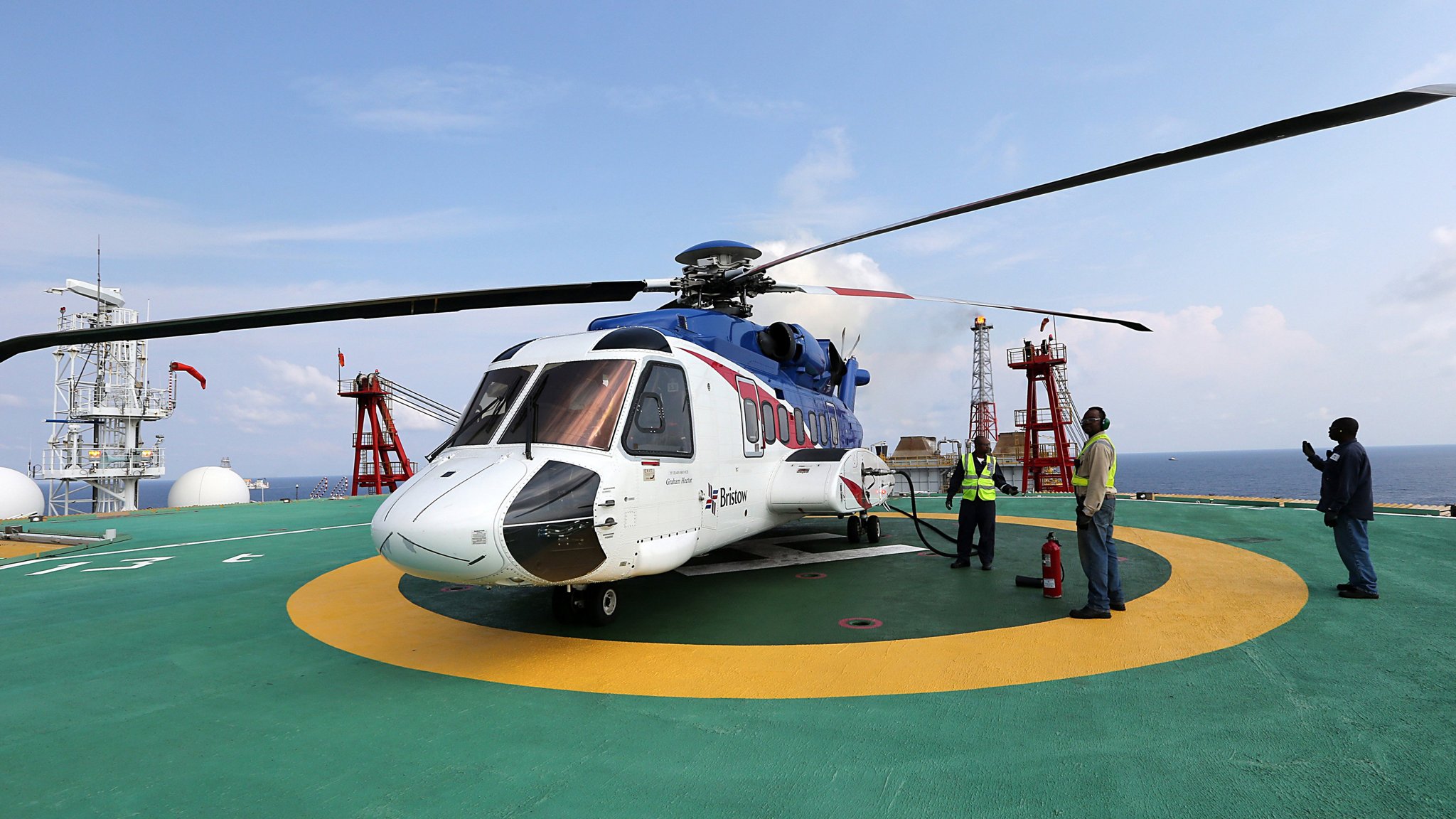 Oil rig helicopters ditch roughnecks for the jet set