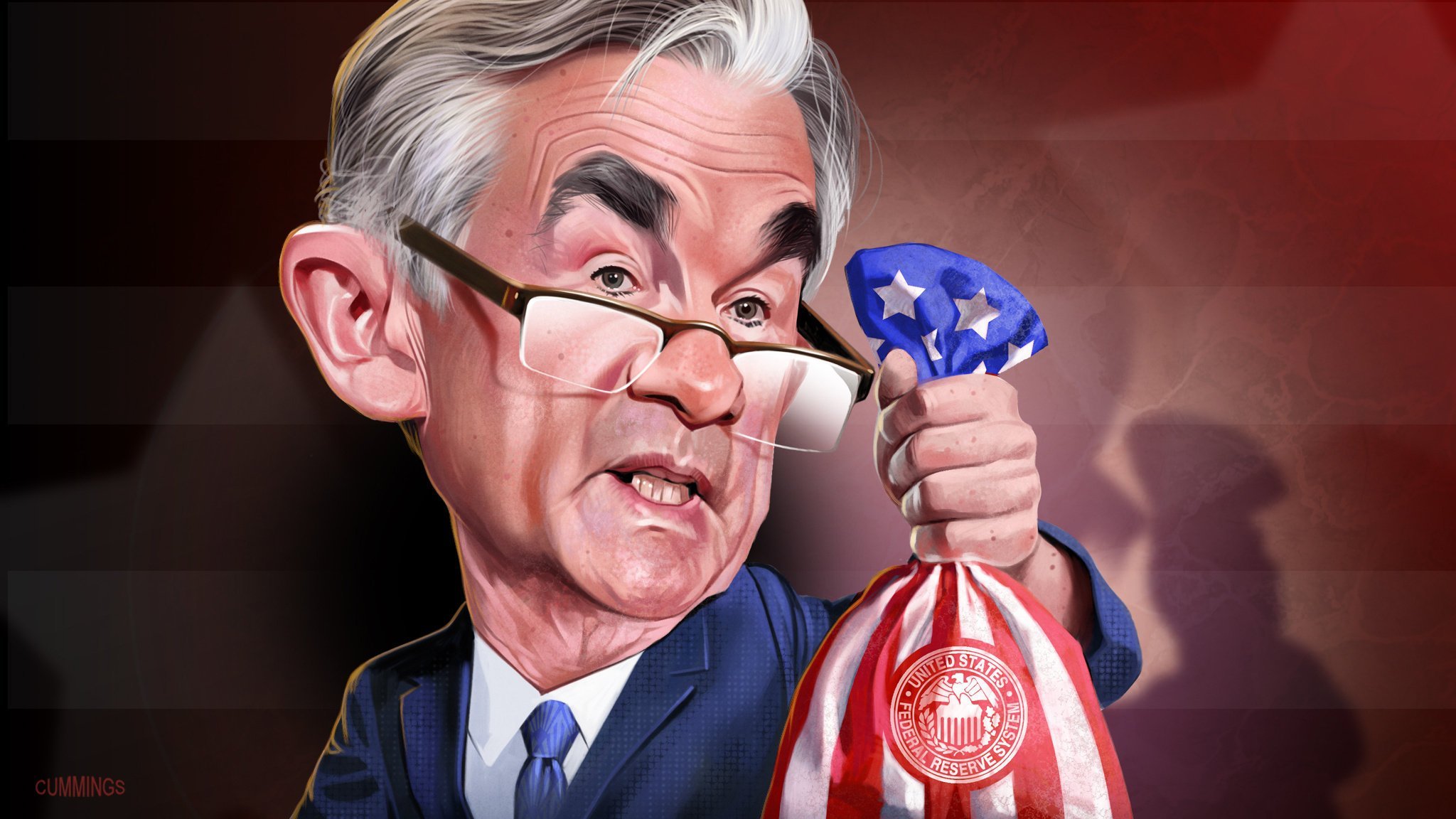 Risultati immagini per powell cartoons fed