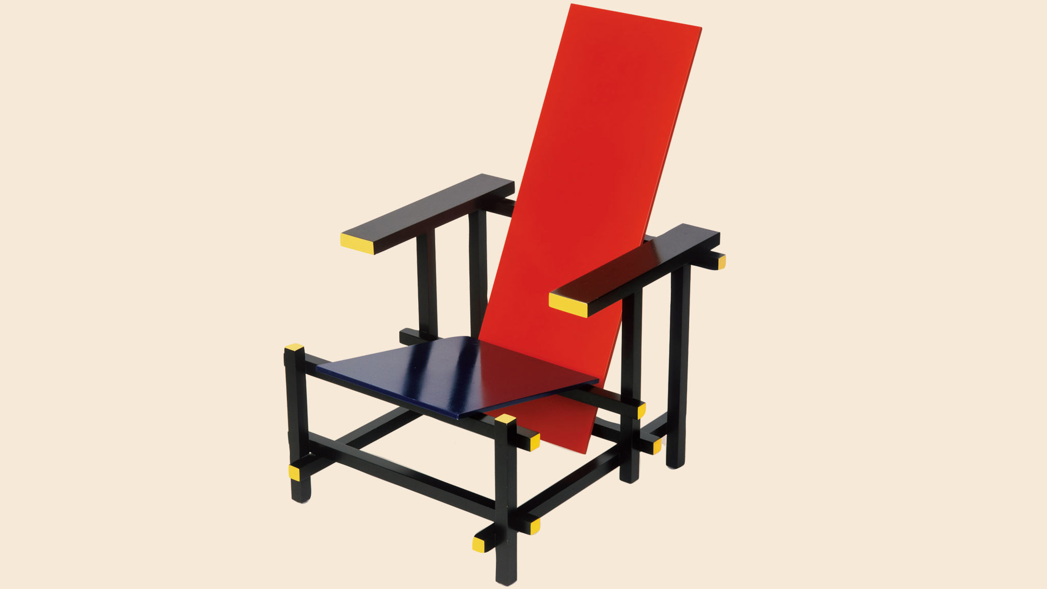 Rietveld chair red blue cassina gerrit 1990s chairs pair report item vntg