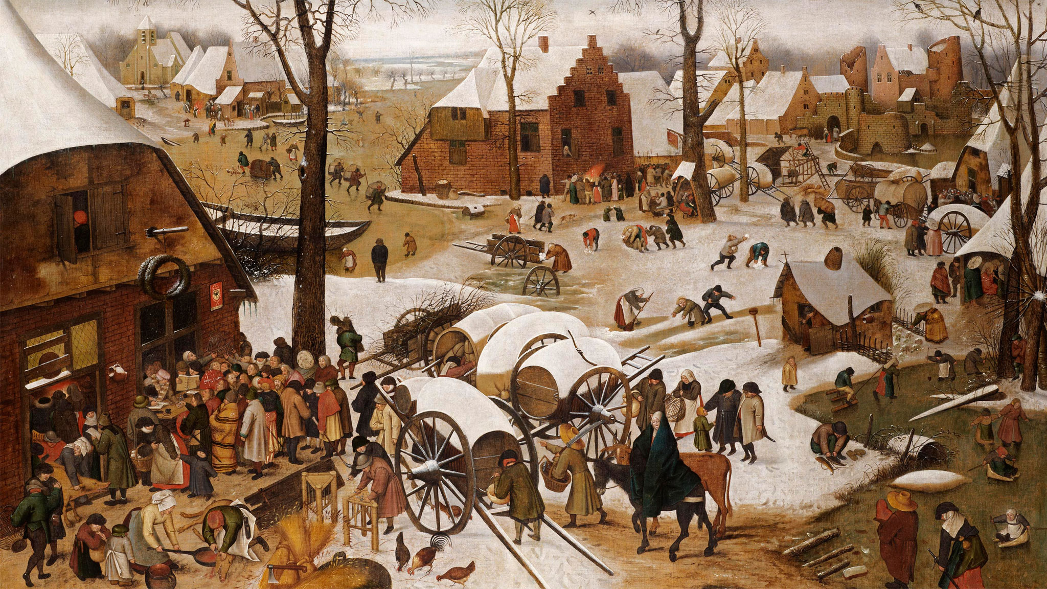 Image result for bruegel census at bethlehem