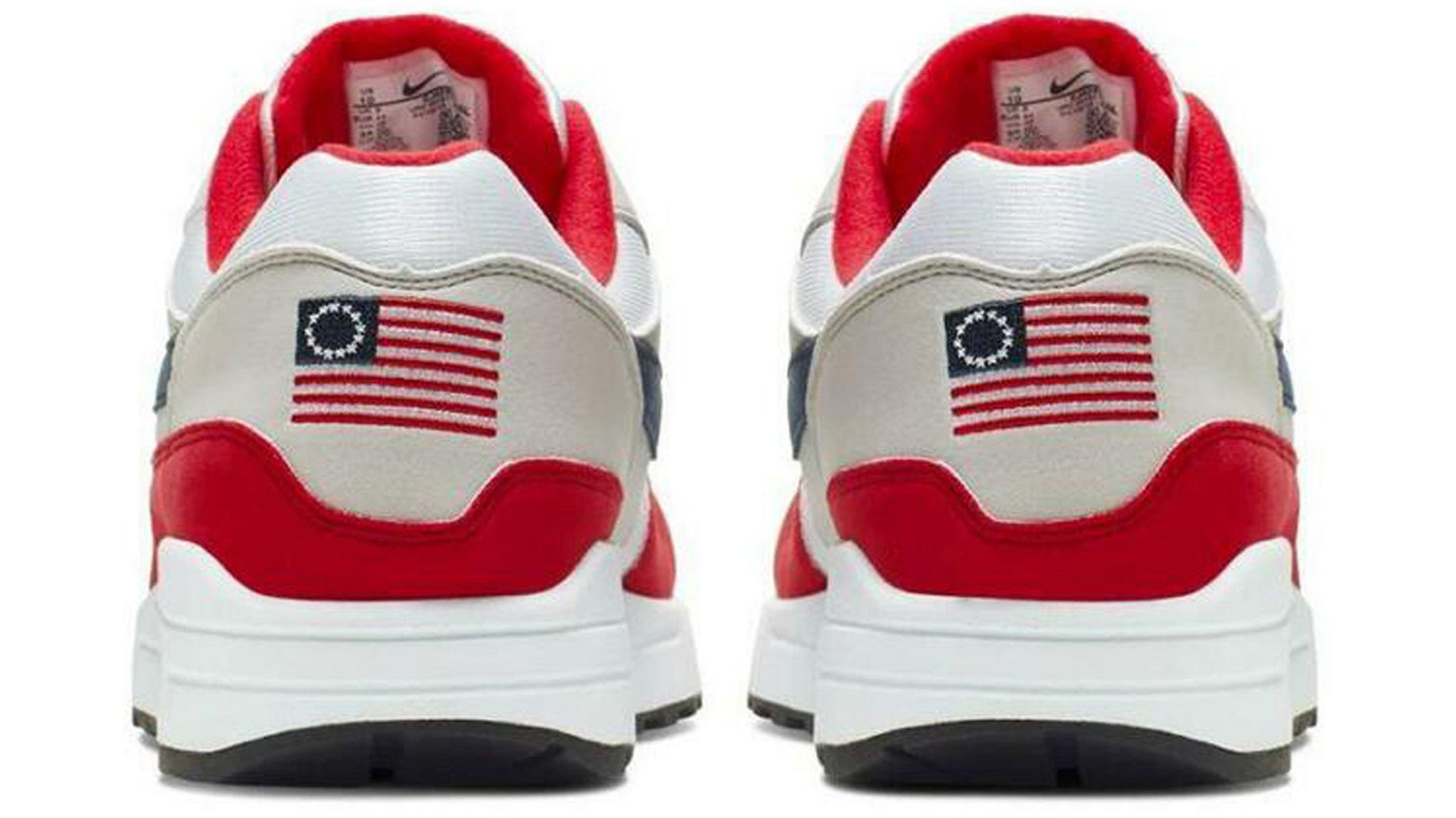 nikes with flags on them